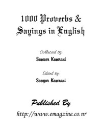 Sameer Kamrani — The 1000 Proverbs, Sayings in English