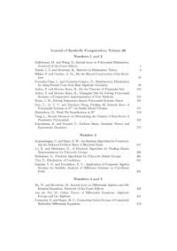 Bob Caviness (Editor) — Journal of Symbolic Computation, Volume 28, issues 1-6 28 1-6