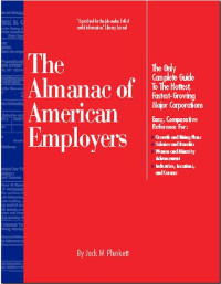 Jack W. Plunkett — The Almanac of American Employers 2000-2001: The Only Guide to America's Hottest, Fastest-Growing Major Corporations