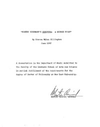 Steven Miles Billington — Robert Schumann's "Genoveva": A Source Study (Dissertation)