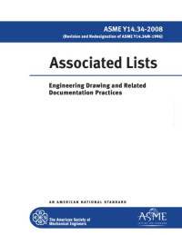 The American Society of Mechanical Engineers — ASME Y14.34-2008 Associated Lists