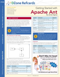 James Sugrue — Cheat Sheets – Apache Ant