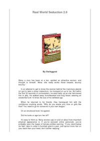 Swinggcat — Real World Seduction 2.0