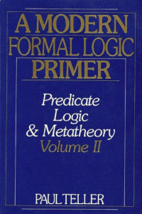 Paul Teller — A modern formal logic primer: predicate theory