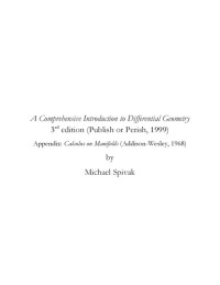 Michael Spivak — A Comprehensive Introduction to Differential Geometry