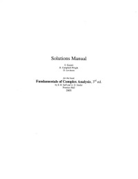 S. Garrett, R. Campbell-Wright, D. Levinson — Solutions manual to: Fundamentals of Complex Analysis with Applications to Engineering and Science
