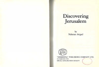 Nahman Avigad — Discovering Jerusalem