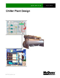  — Application Guide. AG 31-003-1. Chiller Plant Design