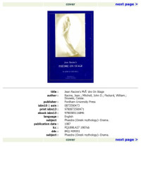 John D. Mitchell — Jean Racine's Phedre on Stage