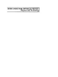 Jasprit Singh — Semiconductor optoelectronics - physics and technology