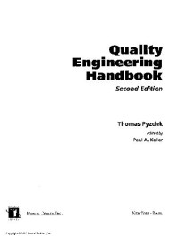 Keller P. A. — Quality Engineering Handbook