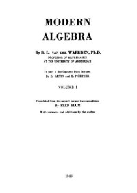 van der Waerden B.L. — Modern Algebra I