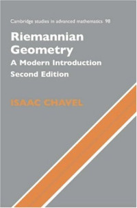 Isaac Chavel — Riemannian geometry: a modern introduction
