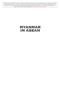 Mya Than — Myanmar in ASEAN: Regional Co-operation Experience