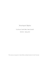 Yuri Berest, Daniel Miller, Sasha Patotski — Homological Algebra [Lecture notes]