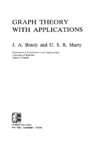 John Adrian Bondy — Graph Theory with Applications