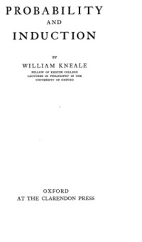 William Kneale — Probability and Induction