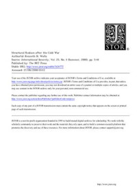 Waltz Kenneth. — Structural Realism after Cold War