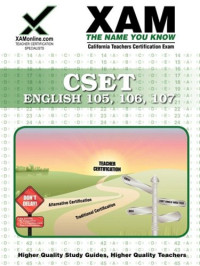 Sharon Wynne — CSET English 105, 106, 107 Teacher Certification Test Prep Study Guide