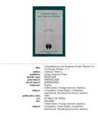 Steven L. Goldman — Competitiveness and American society