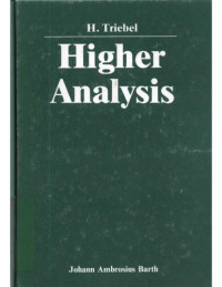 H. Triebel — Higher Analysis