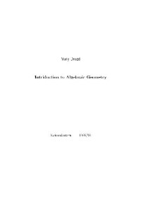 Yuriy Drozd — Introduction to algebraic geometry