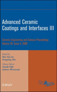 Lin (Editor), Zhu, Hua-tay Lin — Advanced Ceramic Coatings and Interfaces
