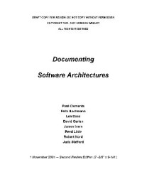 Addison-Wesley — Documenting Software Architecture