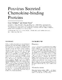 McFadden G., Moyer R. — Poxvirus Secreted Chemokine-binding Proteins