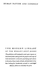 John Dewey — Human nature and conduct