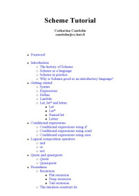 Catharina Candolin — Scheme Tutorial (programming)