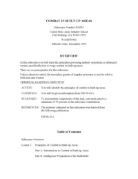 United States. Department of the Army. — Combat in built-up areas handbook Subcourse IN0531.