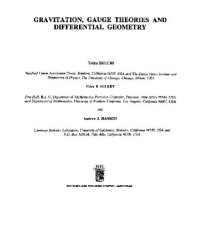 Eguchi, Gilkey, Hanson. — Gravitation, gauge theories and differential geometry