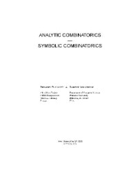 Flajolet Ph., Sedgewick R. — Analytic combinatorics - symbolic combinatorics