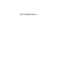 B. H. G. Brady — Rock Mechanics for underground mining