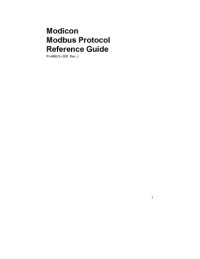 Modicon, Inc — Modicon Modbus Protocol, Reference Guide