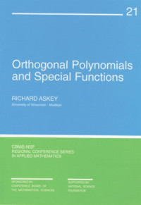 Richard Askey — Orthogonal Polynomials and Special Functions