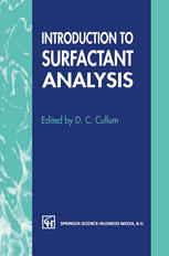D. C. Cullum (auth.), Mr D. C. Cullum (eds.) — Introduction to Surfactant Analysis