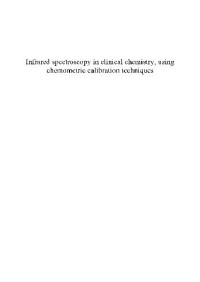Volmer M. — Infrared spectroscopy in clinical chemistry,using chemometric calibration techniques