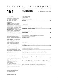 Radical Philosophy — Radical Philosophy #151