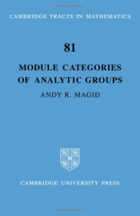 Andy R. Magid — Module Categories of Analytic Groups