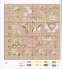 Marie-Anne Rhétoret-Mélin et Perette Samouïloff — Mariage: Motifs romantiques a broder au point de croix