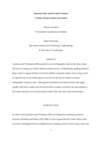 Alfonso Lacadena — Harmony Rules and the Suffix Domain: A Study of Maya Scribal Conventions
