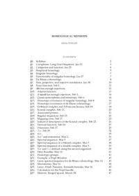 Jenia Tevelev — Homological methods [Lecture notes]