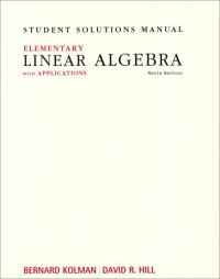 Bernard Kolman — Student Solutions Manual for Elementary Linear Algebra with Applications