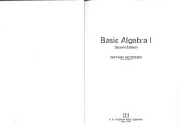 Nathan Jacobson — Basic Algebra I, 2nd Edition