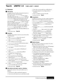  — International Express Intermediate tests