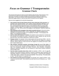  — Focus on Grammar 1. 2nd edition PowerPoint CD-ROM