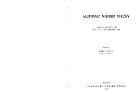 Shôkichi Iyanaga — Algebraic Number Theory