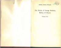 George Berkeley, A. A. Luce (editor), T. E. Jessop (editor) — Works of George Berkeley, Bishop of Cloyne